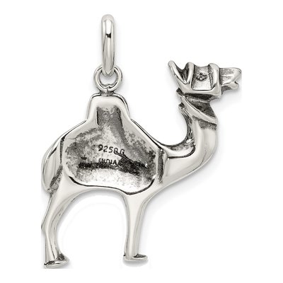 Sterling Silver Antiqued Camel Pendant – view 5
