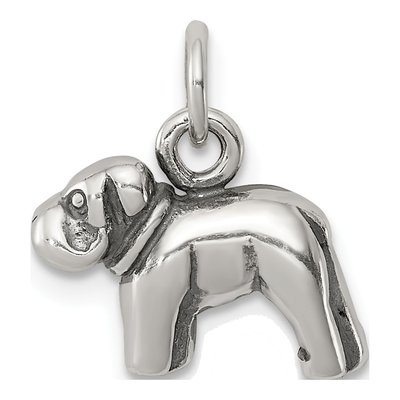Sterling Silver Dog Pendant