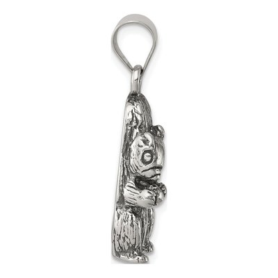 Sterling Silver Antiqued Squirrel Pendant – view 3