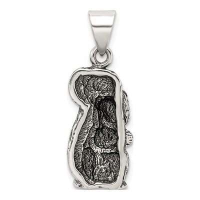 Sterling Silver Antiqued Squirrel Pendant – view 5