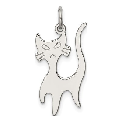 Sterling Silver Cat Pendant
