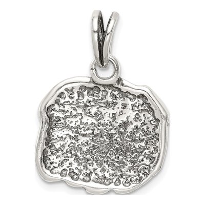 Sterling Silver Antiqued Bulldog Pendant – view 5