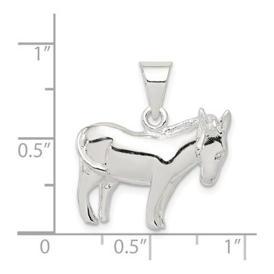 Sterling Silver Donkey Pendant – view 4