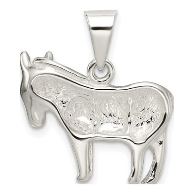 Sterling Silver Donkey Pendant – view 5
