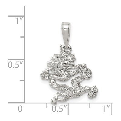 Sterling Silver Dragon Pendant – view 4