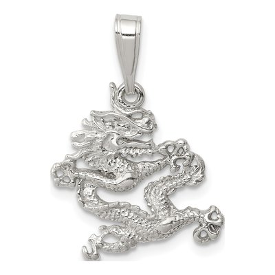 Sterling Silver Dragon Pendant