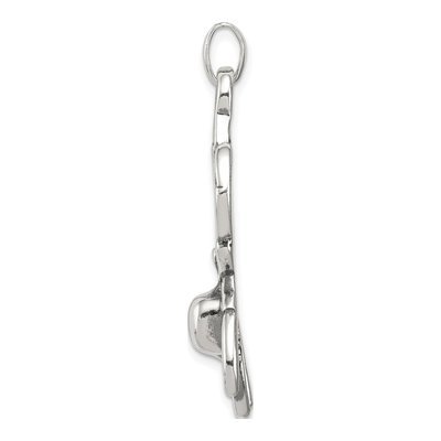 Sterling Silver Antiqued Spider Pendant – view 3
