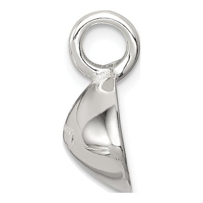 Sterling Silver Football Pendant – view 3