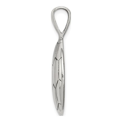 Sterling Silver Antiqued Soccer Ball Pendant – view 3