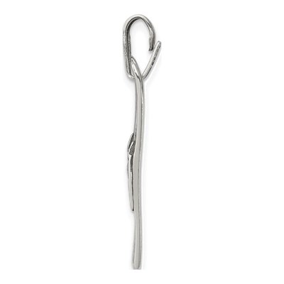 Sterling Silver Antiqued Ski's Pendant – view 3