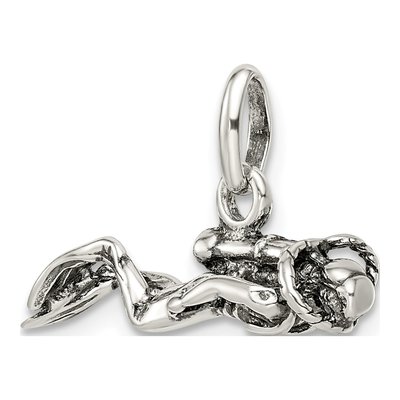 Sterling Silver Scuba Diver Charm – view 6