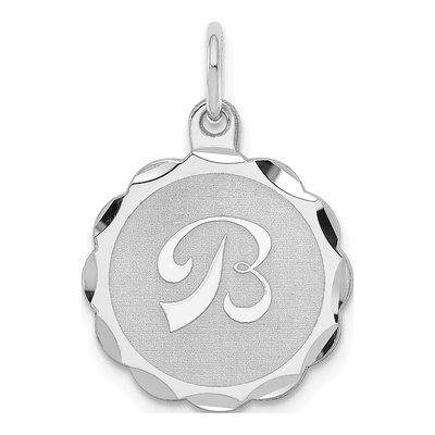 Sterling Silver Letter B Charm
