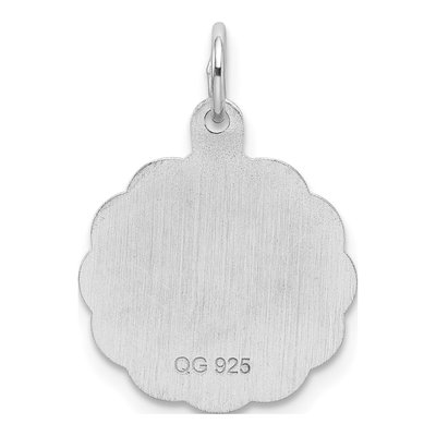 Sterling Silver Letter D Charm – view 4