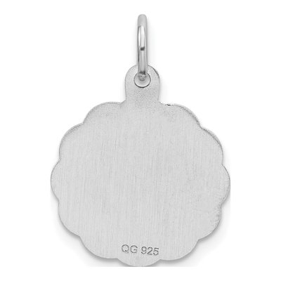 Sterling Silver Letter E Pendant – view 4