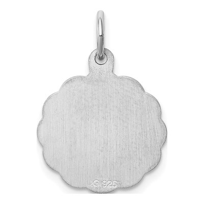 Sterling Silver Letter F Pendant – view 3