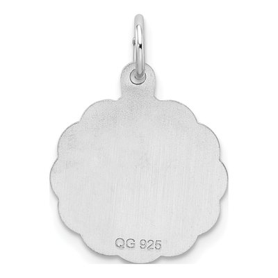 Sterling Silver Letter H Pendant – view 4