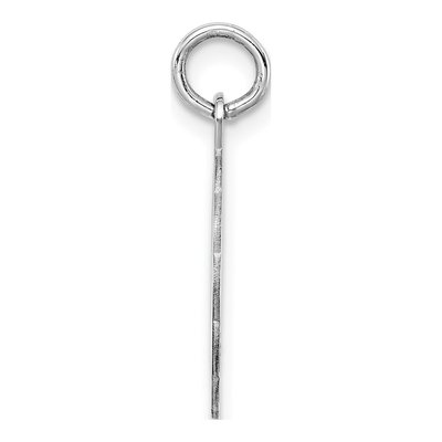 Sterling Silver Letter I Initial Pendant – view 3