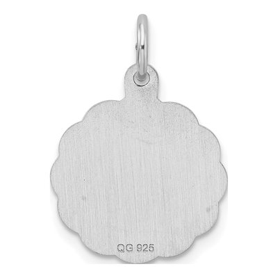 Sterling Silver Letter I Initial Pendant – view 4