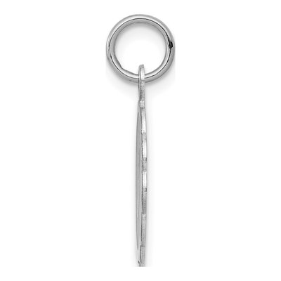 Sterling Silver Letter J Pendant – view 2