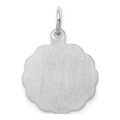 Sterling Silver Letter J Pendant – view 4