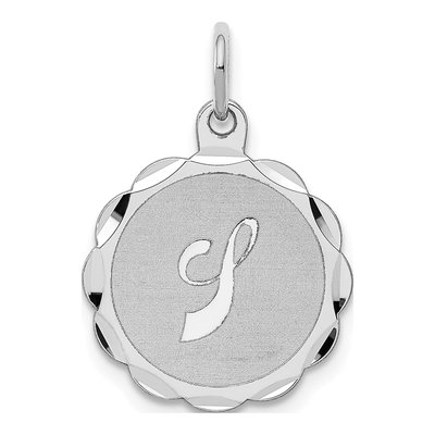 Sterling Silver Letter J Pendant