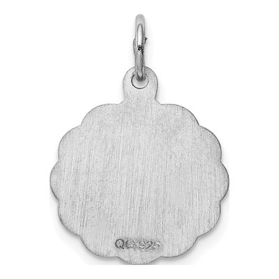 Sterling Silver Letter K Pendant – view 5