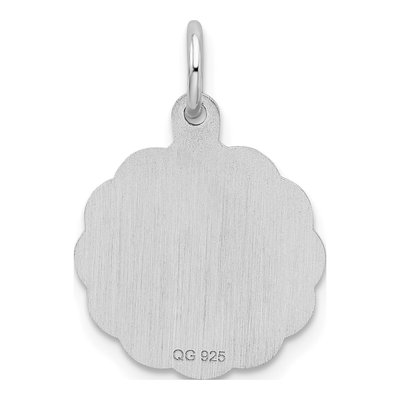 Sterling Silver Letter L Pendant – view 4