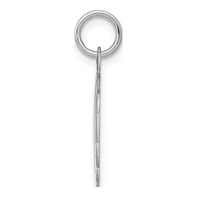 Sterling Silver Letter O Pendant – view 3