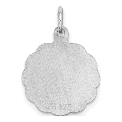 Sterling Silver Letter O Pendant – view 4