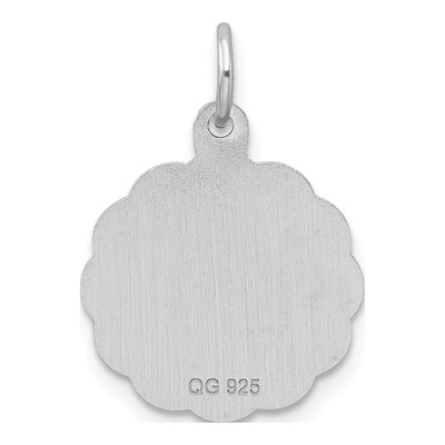 Sterling Silver Letter P Pendant – view 4