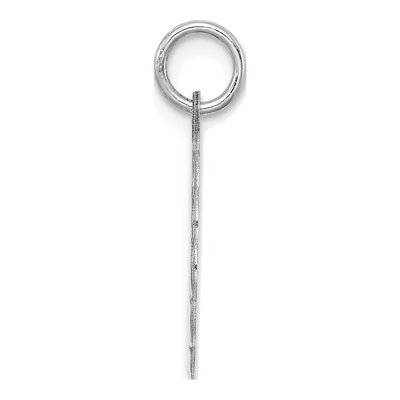Sterling Silver Brocaded Letter R Pendant – view 3