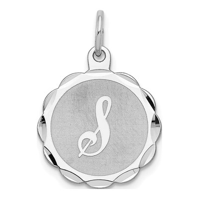 Sterling Silver Letter S Pendant