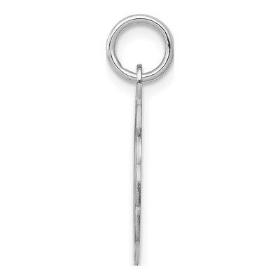 Sterling Silver Letter V Pendant – view 3