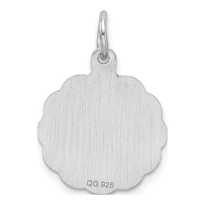 Sterling Silver Letter W Pendant – view 4