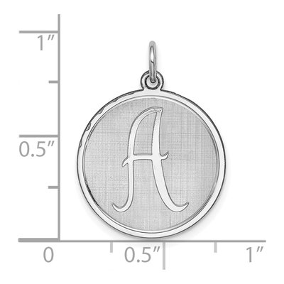 Sterling Silver Letter A Charm – view 4
