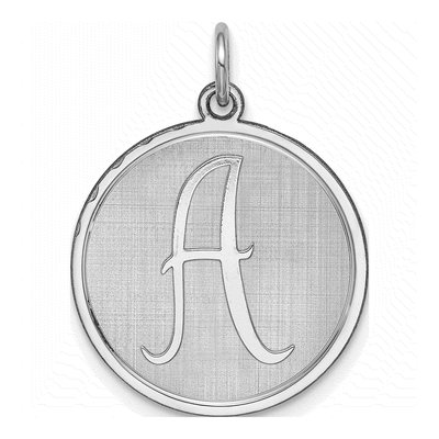 Sterling Silver Letter A Charm