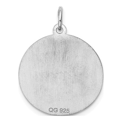 Sterling Silver Letter B Pendant – view 4