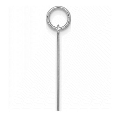 Sterling Silver Letter C Charm – view 2