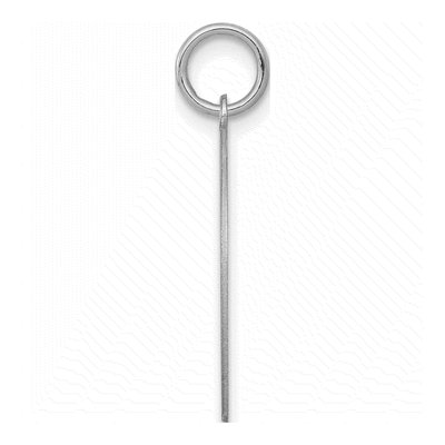 Sterling Silver Letter H Charm – view 2