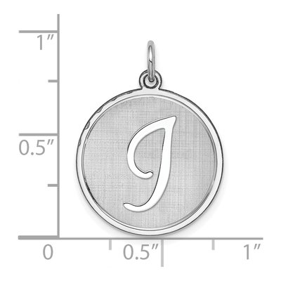 Sterling Silver Letter I Initial Charm – view 3