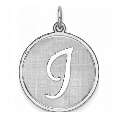Sterling Silver Letter I Initial Charm