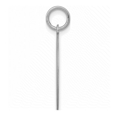 Sterling Silver Letter K Pendant – view 2