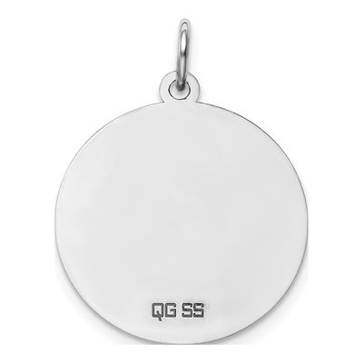 Sterling Silver Letter K Pendant – view 4