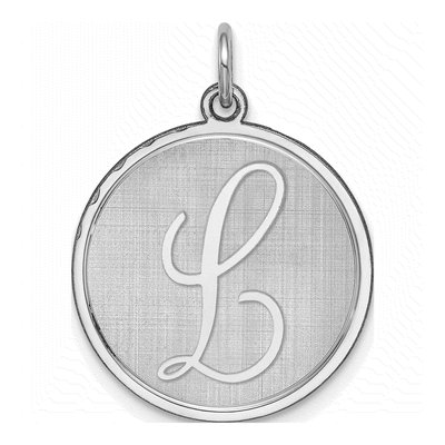 Sterling Silver Letter L Charm