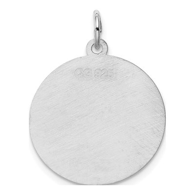 Sterling Silver Letter M Pendant – view 4