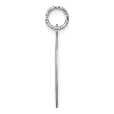 Sterling Silver Letter N Charm – view 2