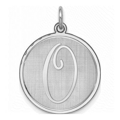 Sterling Silver Letter O Charm