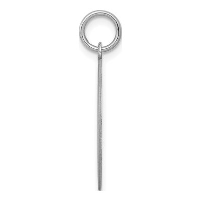 Sterling Silver Letter V Charm – view 2