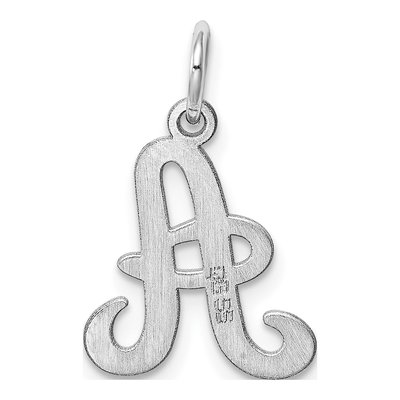 Sterling Silver Letter A Pendant – view 4