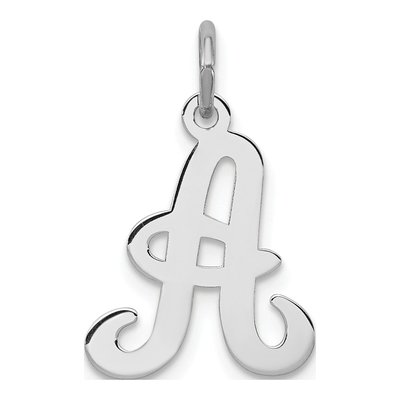 Sterling Silver Letter A Pendant